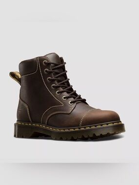 Dr. Martens Ranch Lace-up Cap Toe Work Boot Brown